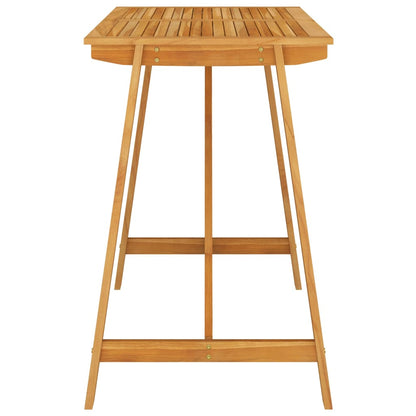 vidaXL Garden Bar Table 140x70x104 cm Solid Acacia Wood - Brown