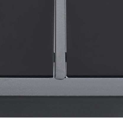 vidaXL Outdoor Dining Table Anthracite 150x90x74 cm Steel
