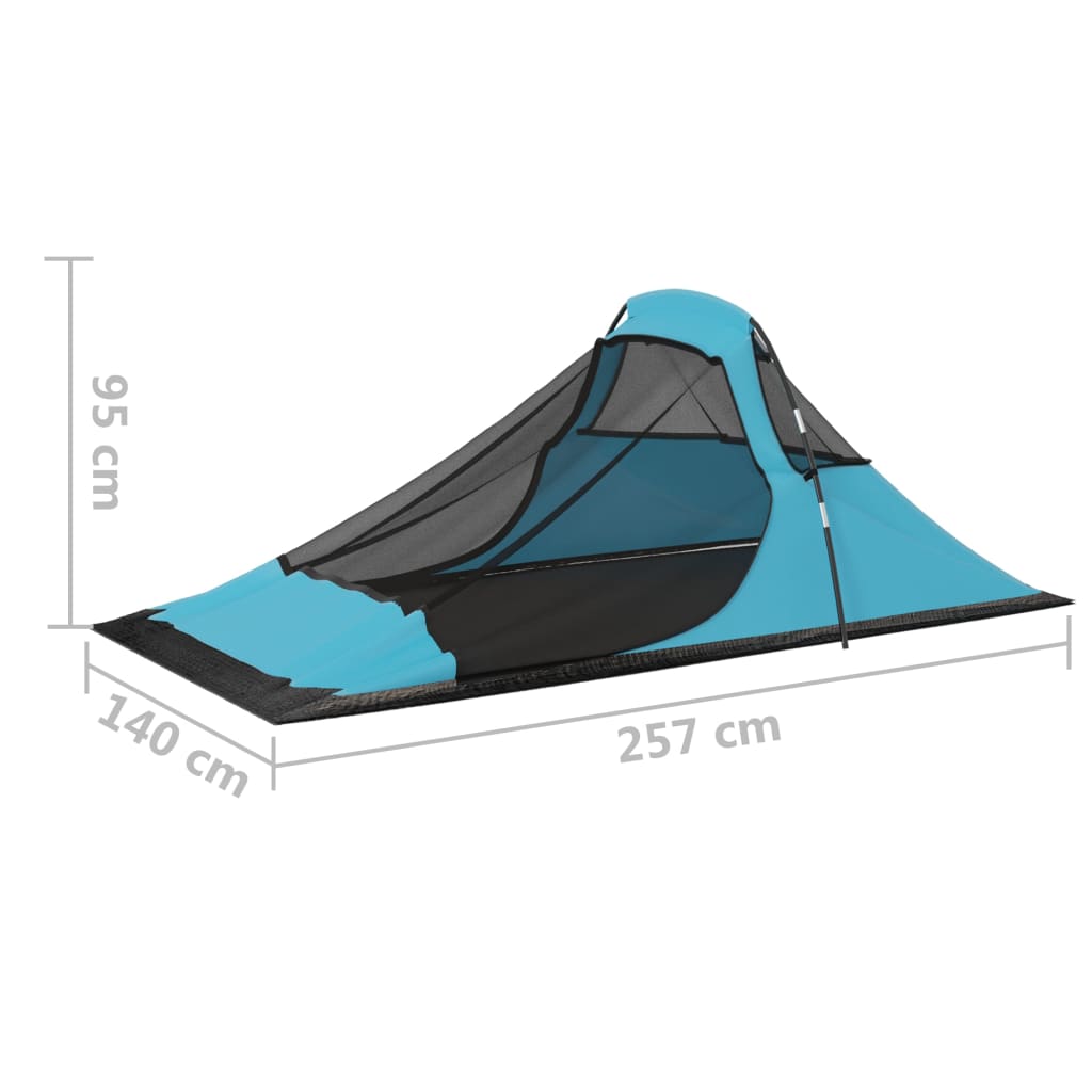 vidaXL Camping Tent 317x240x100 cm Blue