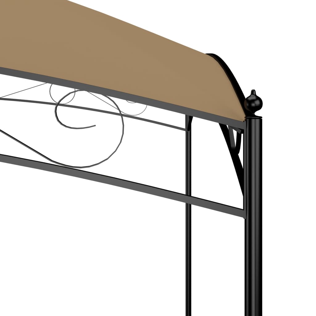vidaXL Gazebo 3x3x2.65 m Taupe 180 g/m² - 3 x 3 x 2.65 m