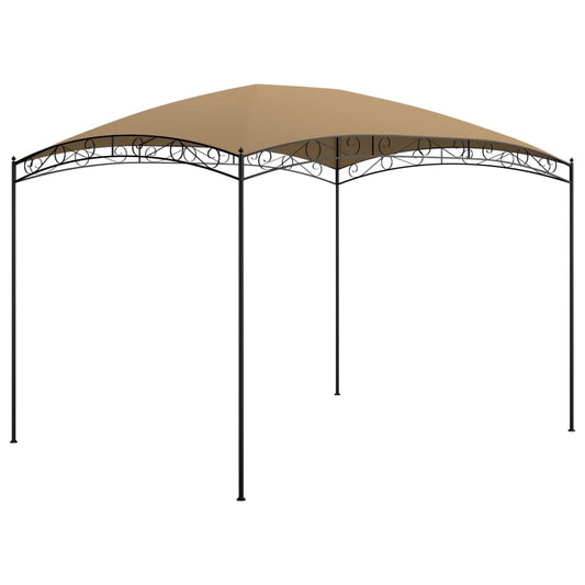 vidaXL Gazebo 3x4x2.65 m Taupe 180 g/m² - 3 x 4 x 2.65 m