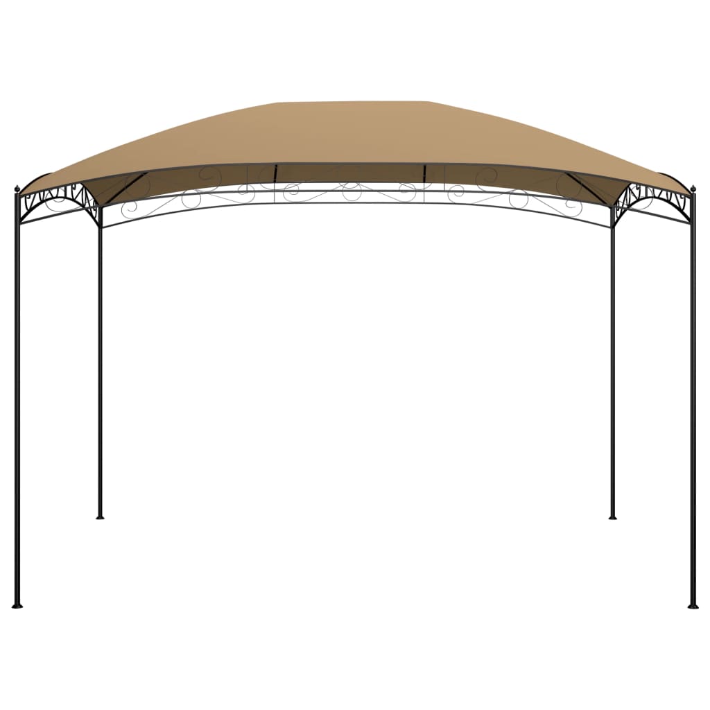 vidaXL Gazebo 3x4x2.65 m Taupe 180 g/m² - 3 x 4 x 2.65 m