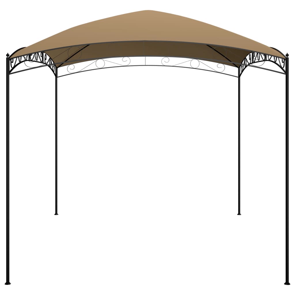 vidaXL Gazebo 3x4x2.65 m Taupe 180 g/m² - 3 x 4 x 2.65 m