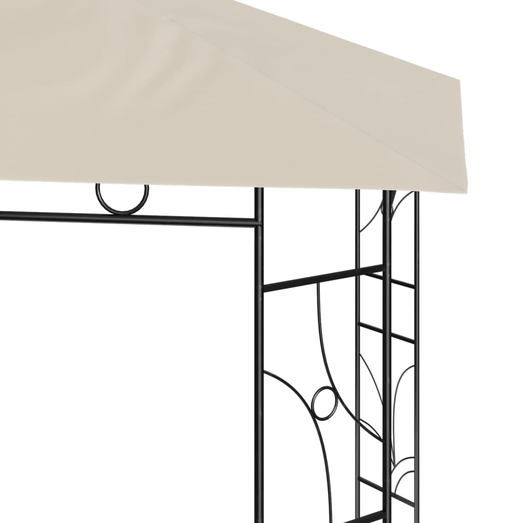 vidaXL Gazebo 3x3x2.7 m Cream 160 g/m²