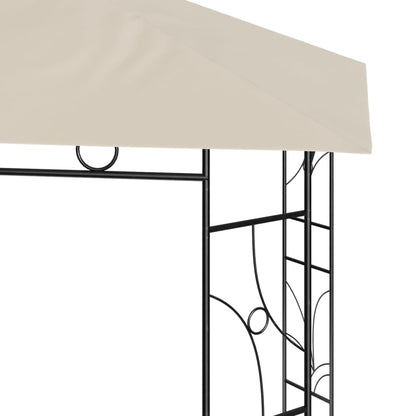 vidaXL Gazebo 3x3x2.7 m Cream 160 g/m²