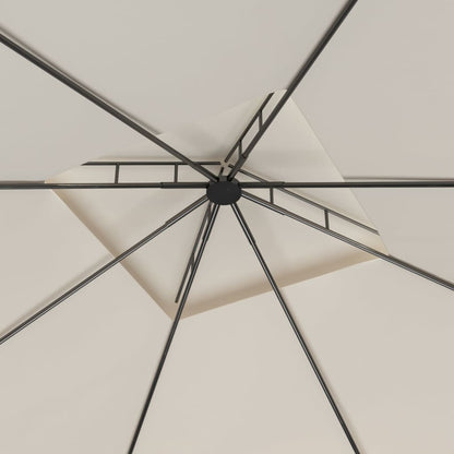 vidaXL Gazebo 3x3x2.7 m Cream 160 g/m²
