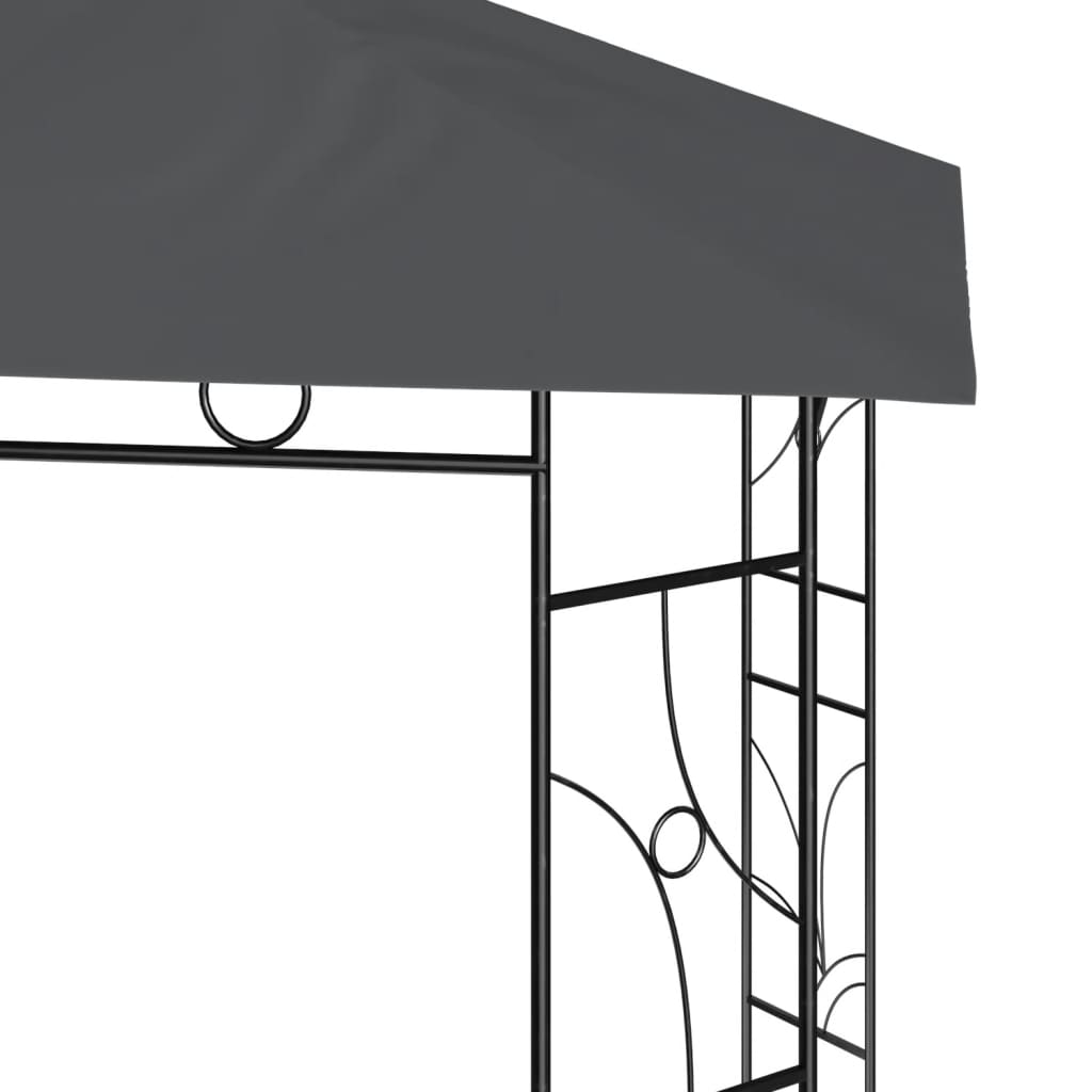 vidaXL Gazebo 3x3x2.7 m Anthracite 160 g/m²