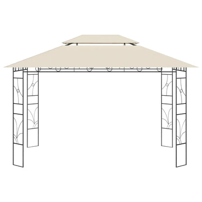 vidaXL Gazebo 4x3x2.7 m Cream 160 g/m²