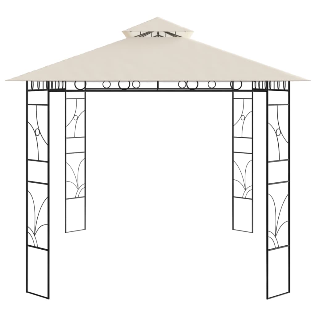 vidaXL Gazebo 4x3x2.7 m Cream 160 g/m²