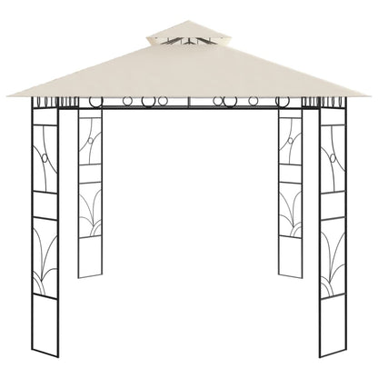vidaXL Gazebo 4x3x2.7 m Cream 160 g/m²