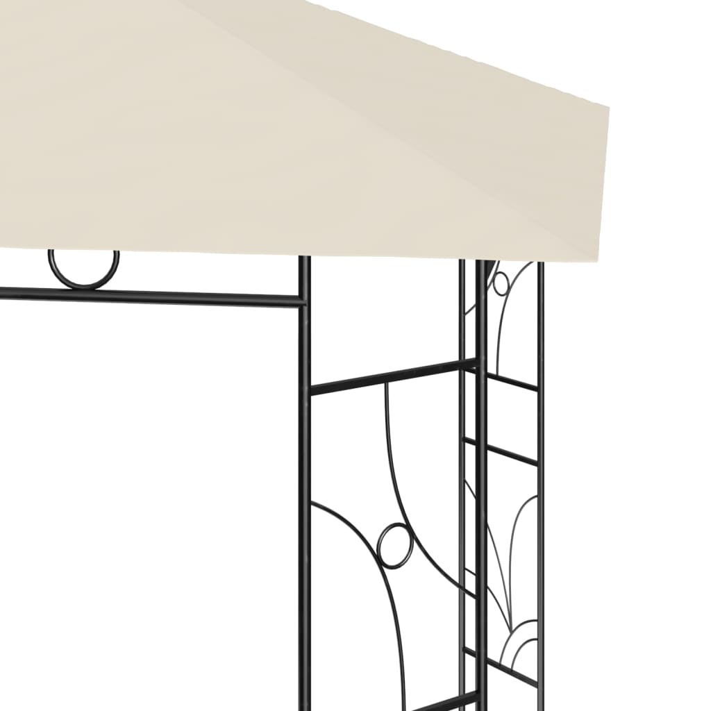 vidaXL Gazebo 4x3x2.7 m Cream 160 g/m²