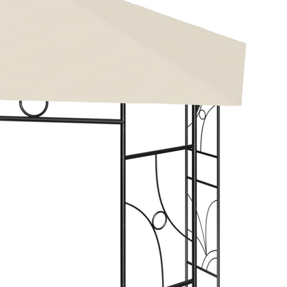 vidaXL Gazebo 4x3x2.7 m Cream 160 g/m²