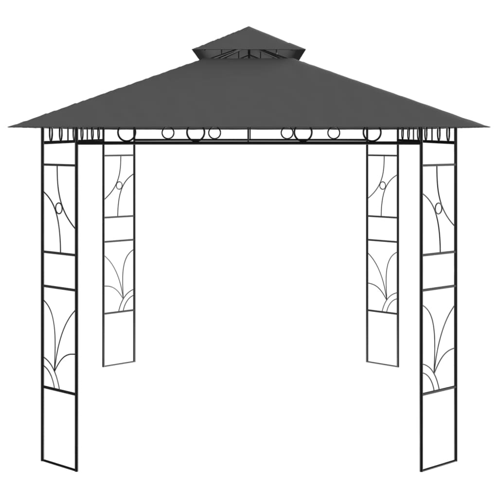 vidaXL Gazebo 4x3x2.7 m Anthracite 160 g/m²