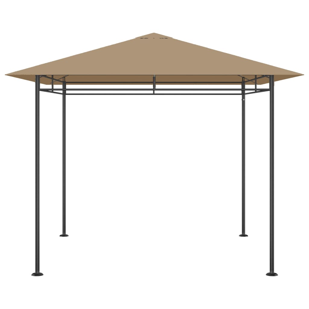 vidaXL Gazebo 3x3x2.7 m Taupe 180 g/m²