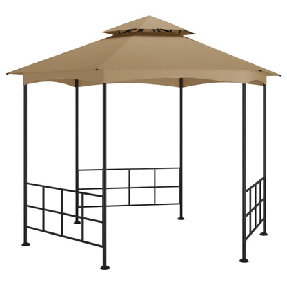 vidaXL Gazebo with Sidewalls 3.1x2.7 m Taupe