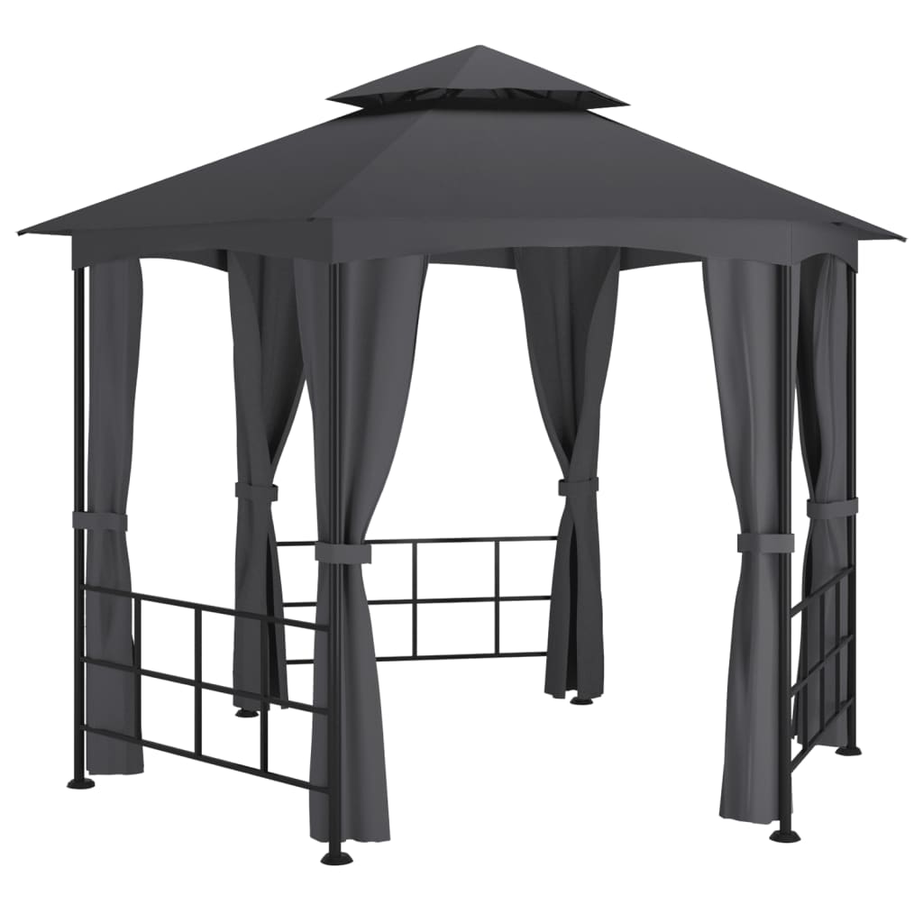 vidaXL Gazebo with Sidewalls 3.1x2.7 m Anthracite