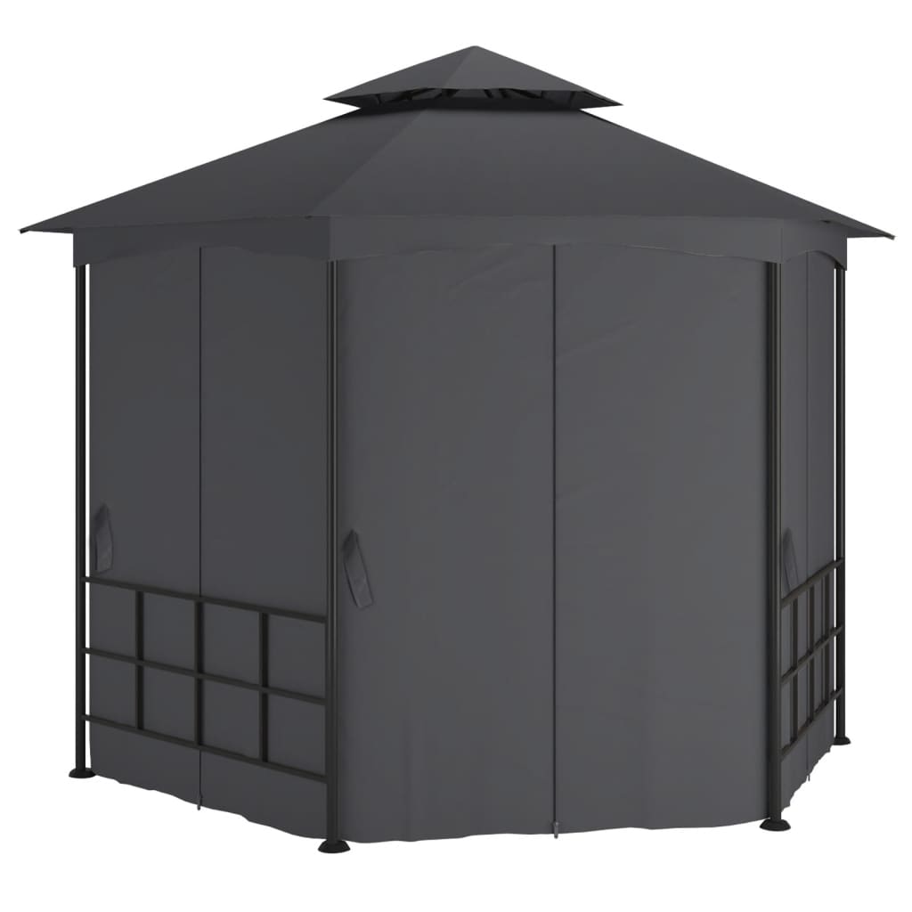 vidaXL Gazebo with Sidewalls 3.1x2.7 m Anthracite