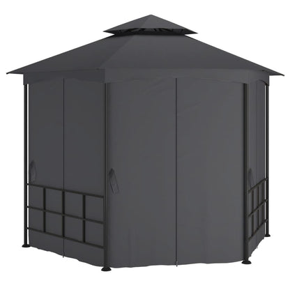 vidaXL Gazebo with Sidewalls 3.1x2.7 m Anthracite