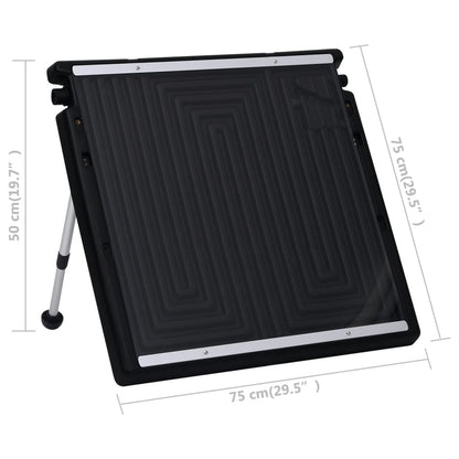 vidaXL Pool Solar Heating Panel 75x75 cm - Black