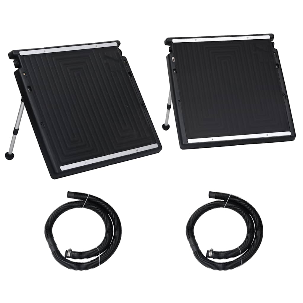 vidaXL Double Pool Solar Heating Panel 150x75 cm - Black