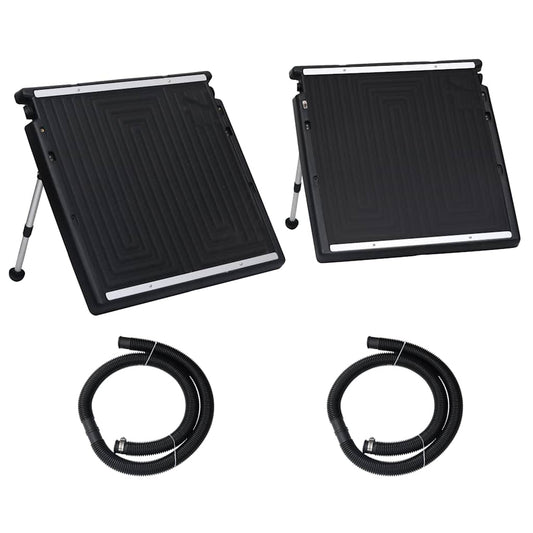 vidaXL Double Pool Solar Heating Panel 150x75 cm - Black