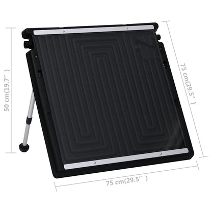 vidaXL Double Pool Solar Heating Panel 150x75 cm - Black