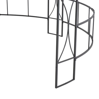 vidaXL Gazebo 300x290 cm Taupe Round