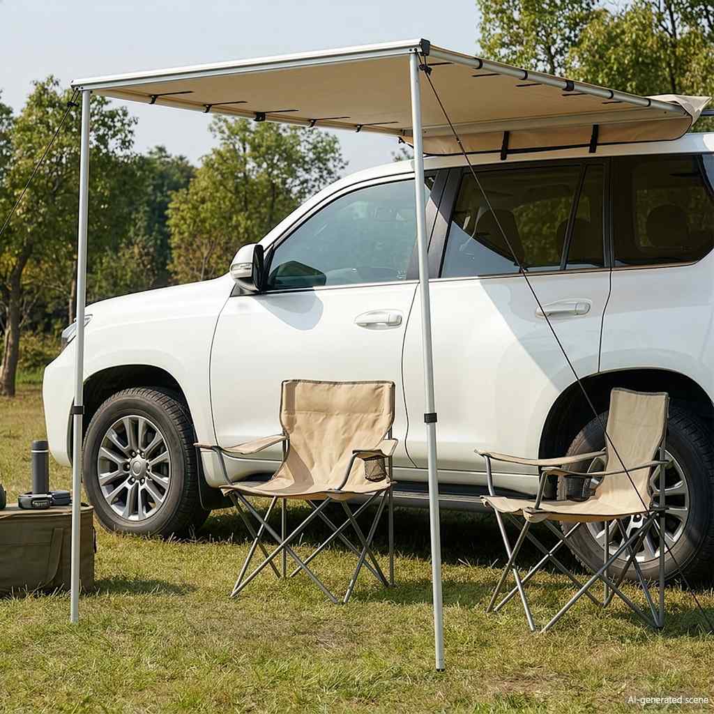 vidaXL Camper & Caravan Awning 1.8x2.5x2.15 m Beige