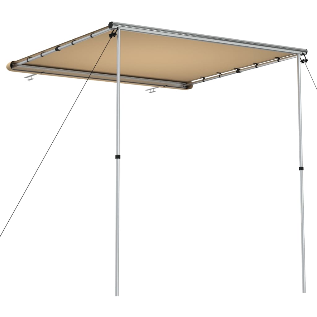 vidaXL Camper & Caravan Awning 2.4x2x2.15 m Beige - 2.4 x 2 x 2.15 m