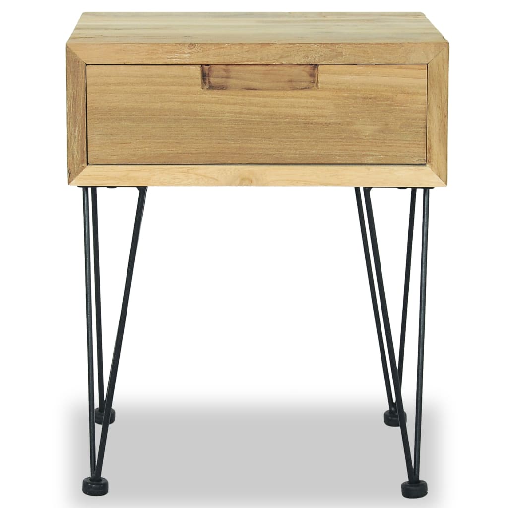 vidaXL Bedside Cabinets 2 pcs 40x30x50 cm Solid Teak - Brown