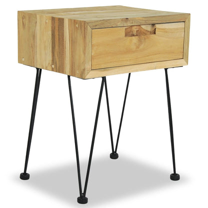 vidaXL Bedside Cabinets 2 pcs 40x30x50 cm Solid Teak - Brown