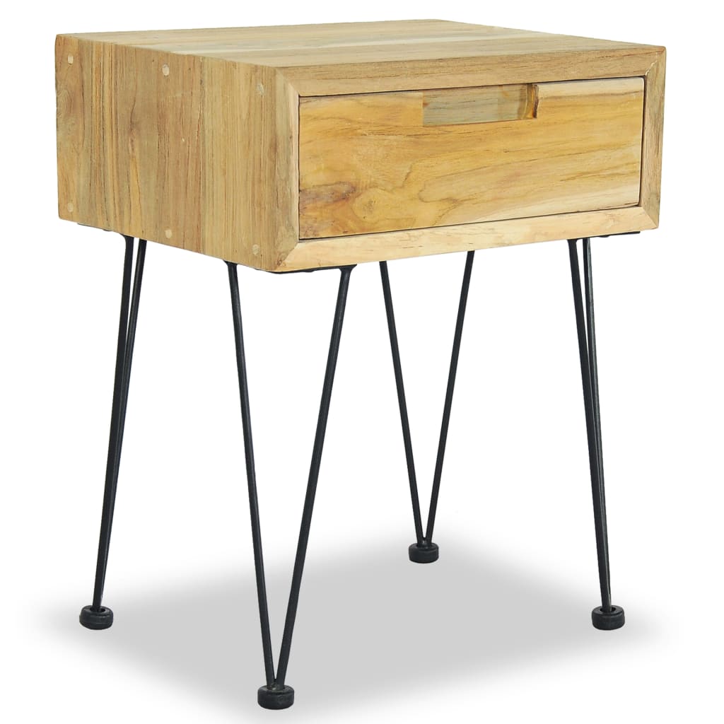 vidaXL Bedside Cabinets 2 pcs 40x30x50 cm Solid Teak - Brown