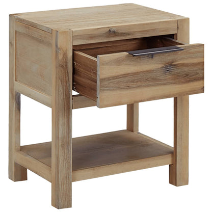 vidaXL Nightstands with Drawers 2 pcs 40x30x48 cm Solid Acacia Wood - Brown