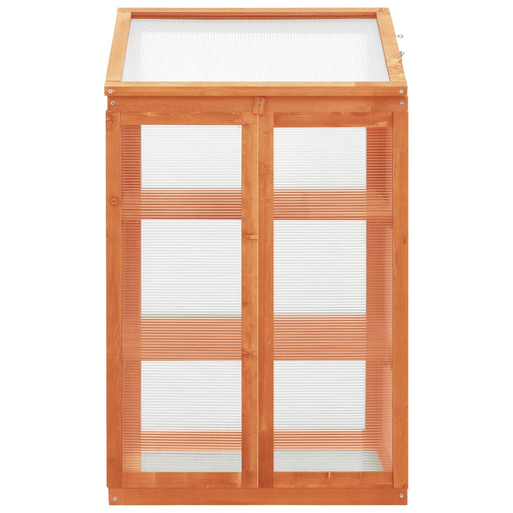 vidaXL Greenhouse | Adjustable Armrests | Rectangular | Traditional - Brown