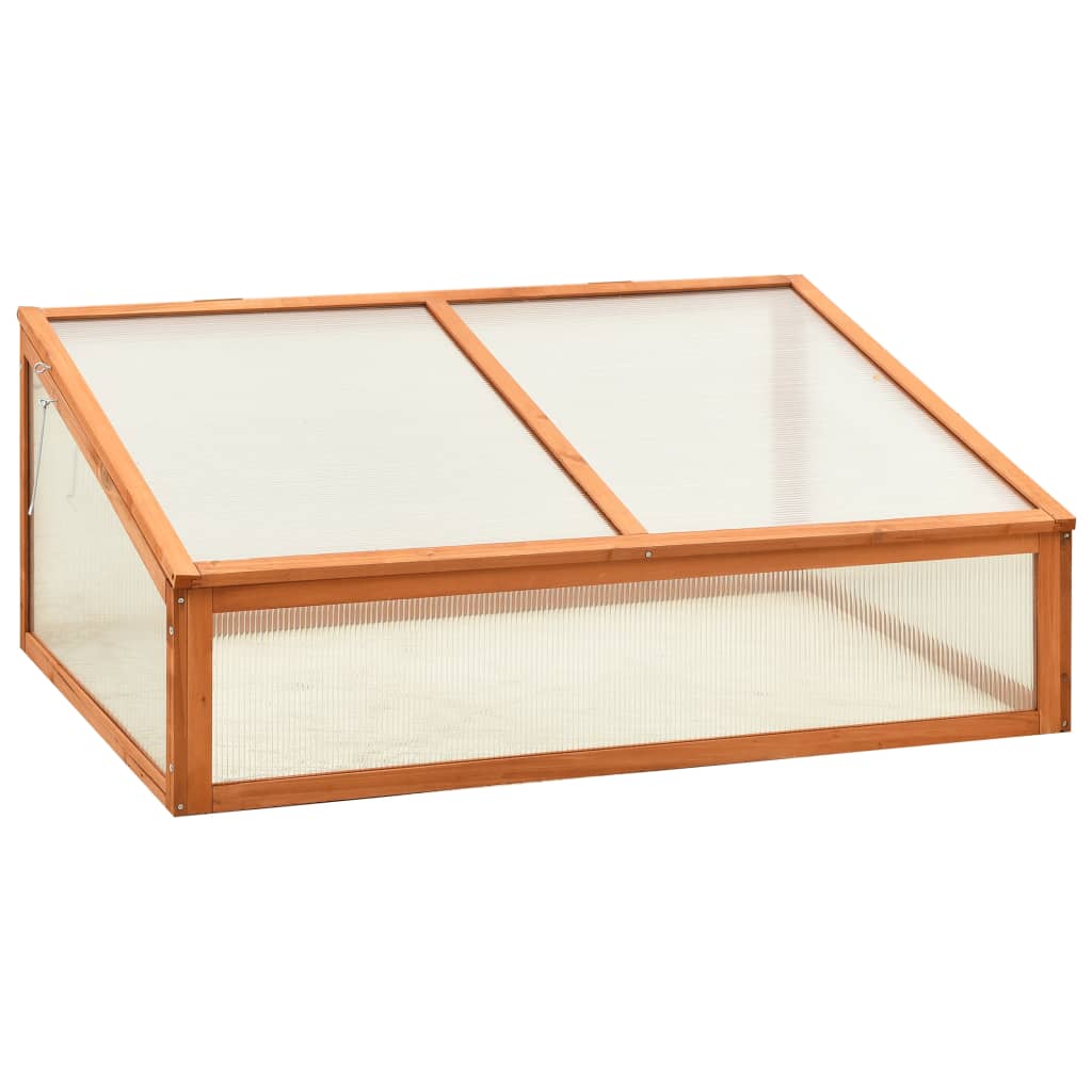 vidaXL Greenhouse 100x65x40 cm Firwood - Brown - 13433