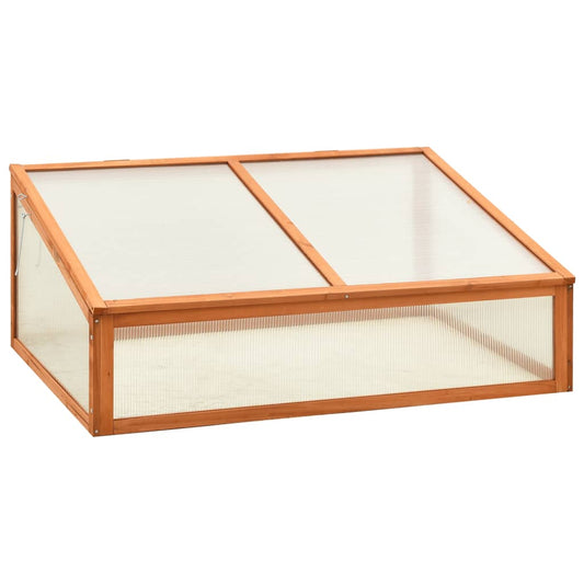 vidaXL Greenhouse 100x65x40 cm Firwood - Brown - 13433