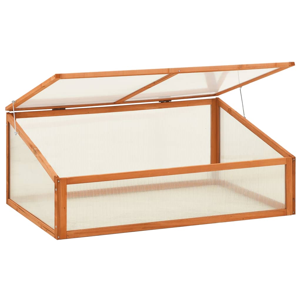 vidaXL Greenhouse 100x65x40 cm Firwood - Brown - 13433