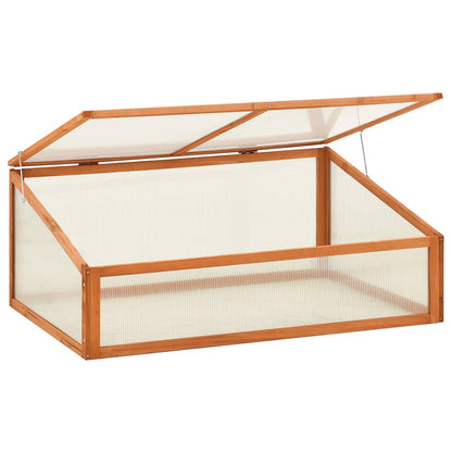 vidaXL Greenhouse 100x65x40 cm Firwood - Brown - 13433