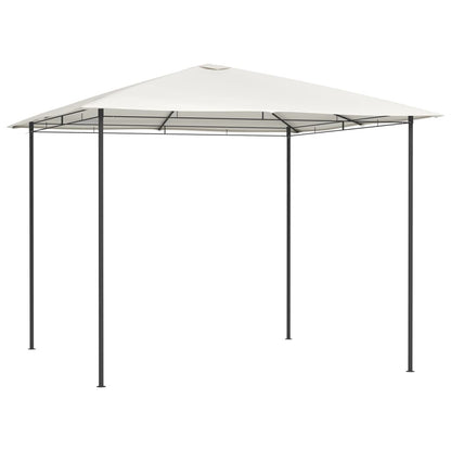 vidaXL Gazebo | Cream | Steel | 3x3m | Durable | Gazebo | Square | Modern - 3 x 3 x 2.6 m