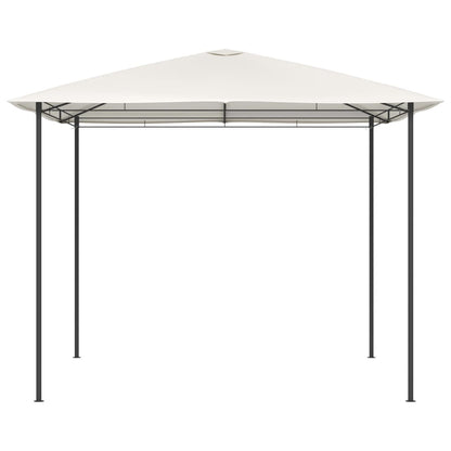 vidaXL Gazebo | Cream | Steel | 3x3m | Durable | Gazebo | Square | Modern - 3 x 3 x 2.6 m
