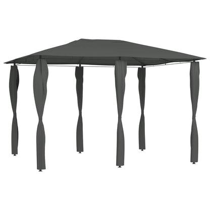 vidaXL Gazebo with Post Covers 3x4x2.6 m Anthracite 160 g/m² - 3 x 4 x 2.6 m