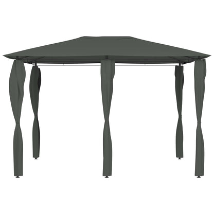 vidaXL Gazebo with Post Covers 3x4x2.6 m Anthracite 160 g/m² - 3 x 4 x 2.6 m