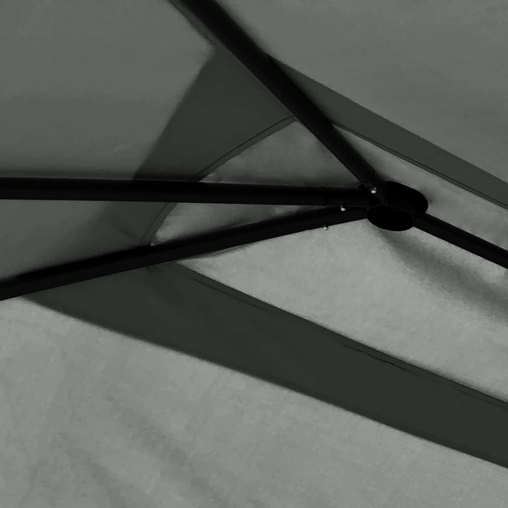 vidaXL Gazebo with Post Covers 3x4x2.6 m Anthracite 160 g/m² - 3 x 4 x 2.6 m