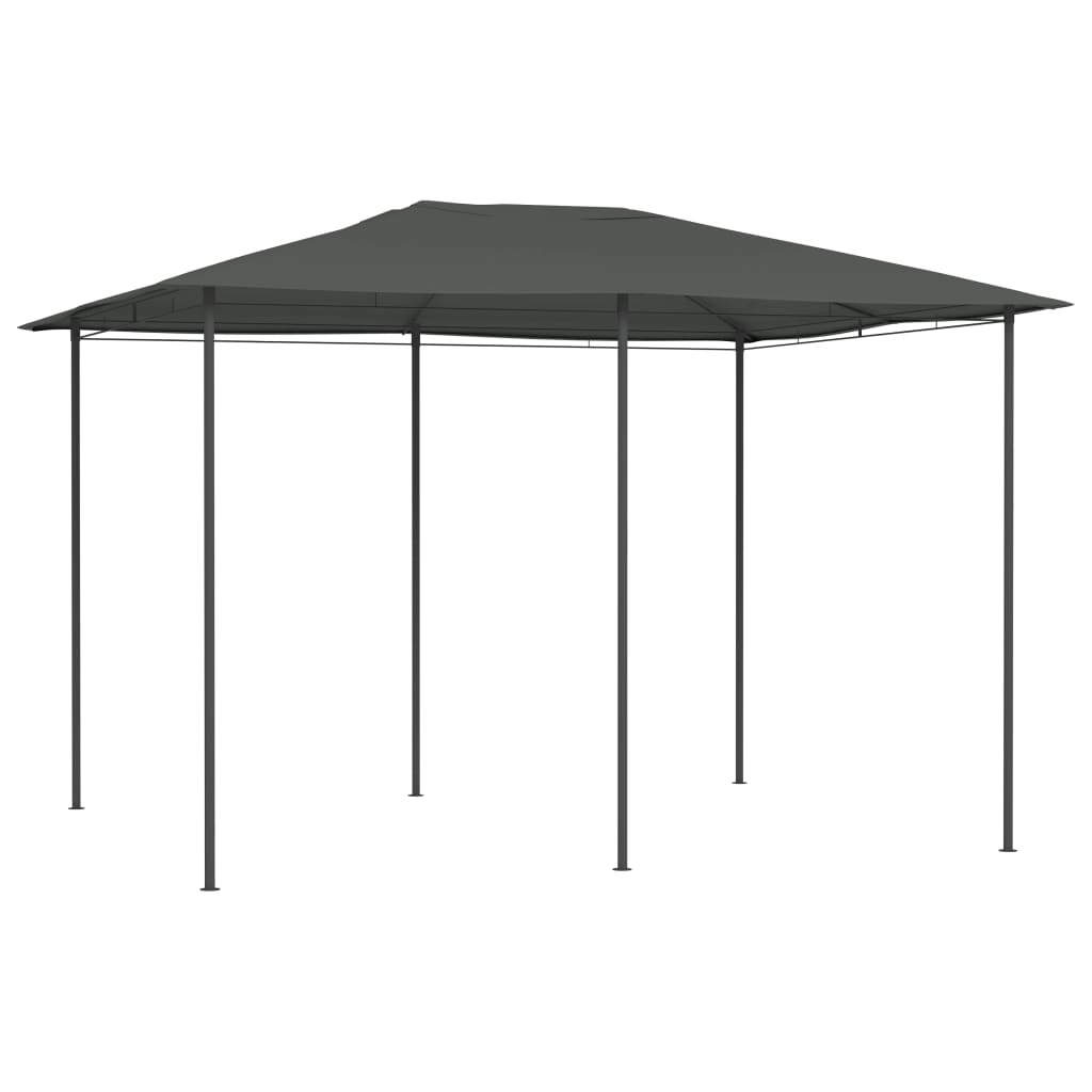vidaXL Gazebo | Anthracite | Fabric, steel | 3x4 meters | Seats Many | Gazebo - 3 x 4 x 2.6 m