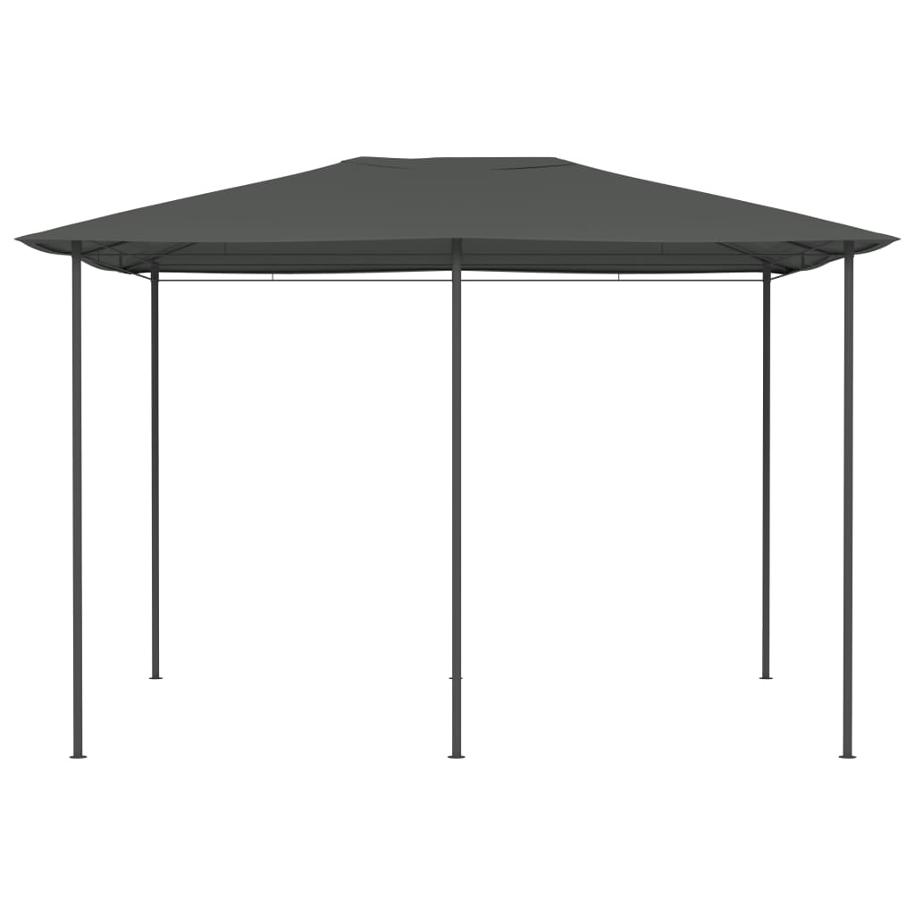 vidaXL Gazebo | Anthracite | Fabric, steel | 3x4 meters | Seats Many | Gazebo - 3 x 4 x 2.6 m