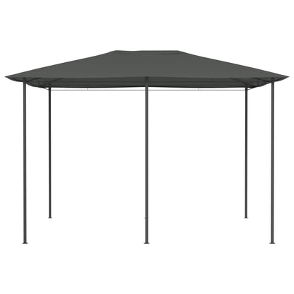 vidaXL Gazebo | Anthracite | Fabric, steel | 3x4 meters | Seats Many | Gazebo - 3 x 4 x 2.6 m