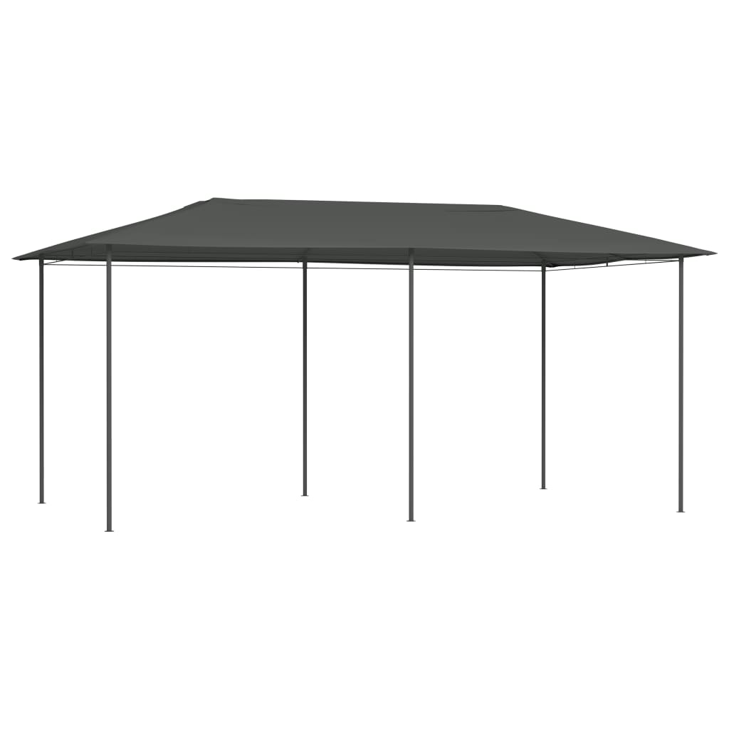 vidaXL Gazebo | Anthracite | Fabric | Large | Seats Many | Gazebo | Rectangular - 2.98 x 5.3 x 2.59 m