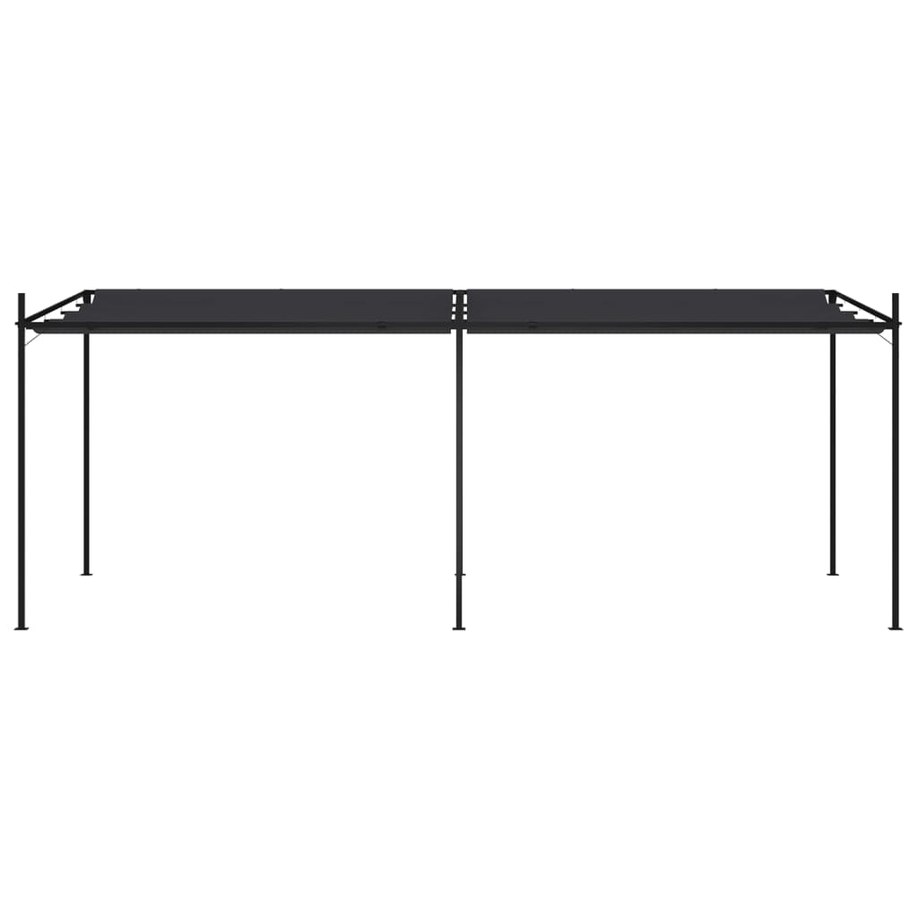 vidaXL Gazebo with Retractable Roof 600x300x233 cm Anthracite
