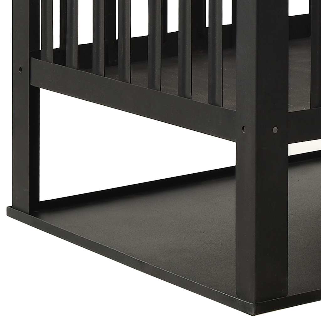vidaXL Fire Pit 40x40x40 cm Steel - Black