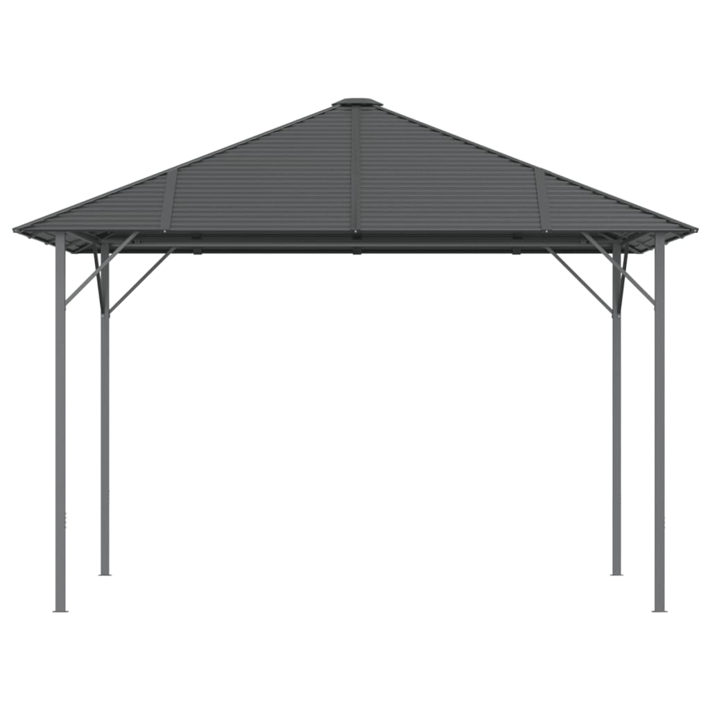 vidaXL Gazebo | Anthracite - 3 x 3 m